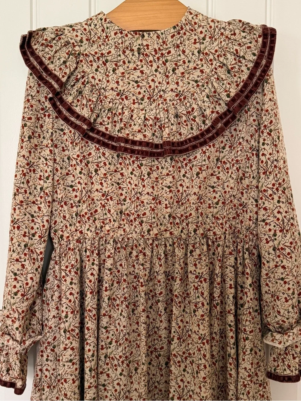 Paisley girls velvet